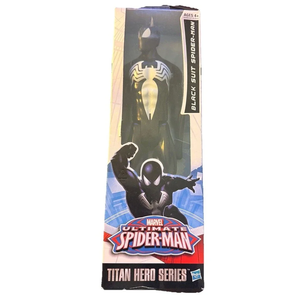 Marvel Ultimate Spider-Man Black Suit Spider-Man Titan Hero Series Figure